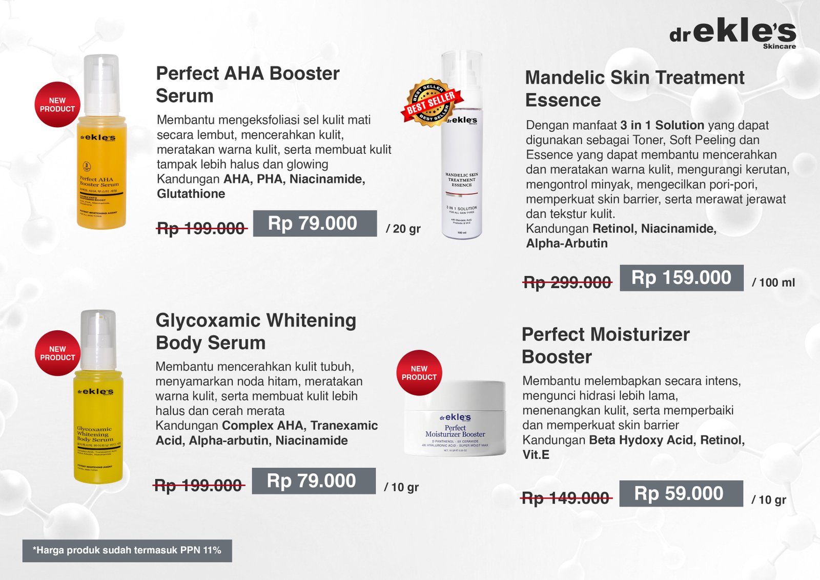 Daftar harga skincare Ekles Clinic 2